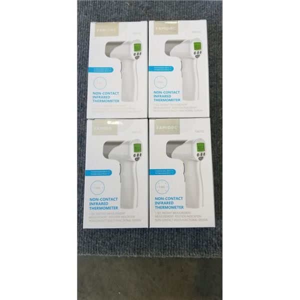 4 NEW FAMIDOC INSTANT DIGITAL NON-CONTACT THERMOMETERS