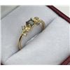 Image 2 : 10KT YELLOW GOLD NATURAL DIAMOND (0.34CT) RING, SIZE 5.75, W/A $1940.00. DIAMOND IS THE BIRTHSTONE F