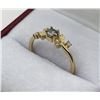 Image 3 : 10KT YELLOW GOLD NATURAL DIAMOND (0.34CT) RING, SIZE 5.75, W/A $1940.00. DIAMOND IS THE BIRTHSTONE F