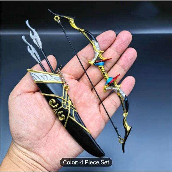 NEW 4PCS SET, 1 BOW, 1 ARROW SET, 2 ARROWS, ANCIENT STYLE MINI BOW AND ARROW COMBINATION