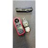 Image 3 : MULTITOOL, GREENLEE 120V TESTER, LASER POUNTER AND WIND METER
