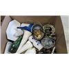 Image 2 : 2 TRAYS OF COLLECTIBLES, MINI VASES ETC