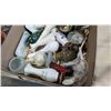 Image 3 : 2 TRAYS OF COLLECTIBLES, MINI VASES ETC