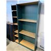 Image 2 : TWO GREEN BOOKSHELVES