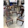 Image 1 : FIVE ANTIQUE DINING CHAIRS