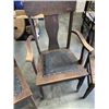 Image 2 : FIVE ANTIQUE DINING CHAIRS