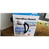 Image 2 : HAMILTON BEACH 1L COMPACT GLASS ELECTRIC KETTLE - TESTED WORKING