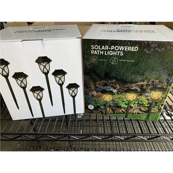 2 SOLAR POWERED LANDSCAPE LIGHTING, 6 PACK, MULTICOLOR