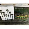 Image 1 : 2 SOLAR POWERED LANDSCAPE LIGHTING, 6 PACK, MULTICOLOR
