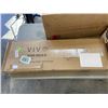 Image 3 : WHITE TRIPLE MONITOR DESK MOUNT-2PNEUMATICARMS +1 FIXED, EXTRA LONG UNDER DESK DRAWER AND KEYBOARD T