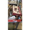 Image 2 : ESTATE JEWELRY, FLASHLIGHTS, MOTORCYCLE BANK, TILE KIT AND VINTAGE TIN