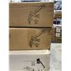 Image 2 : 2 VIVO MECHANICAL ARM DUAL MONITOR DESK MOUNT AND PNEUMATIC ARM SINGLE MONITOR DESK MOUNT