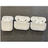 Image 2 : 3 APPLE AIRPOD SETS, ASSORTED MODELS, LOST PROPERTY