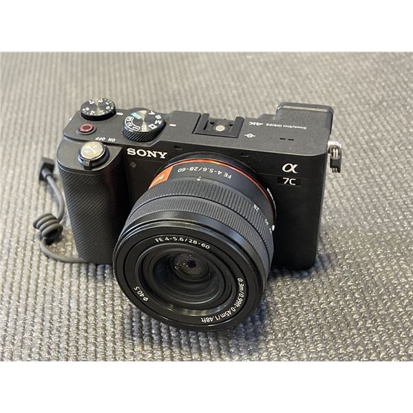 SONY ALPHA 7C CAMERA STORE DISPLAY DEMO NO BATTERY, RETAIL $2199