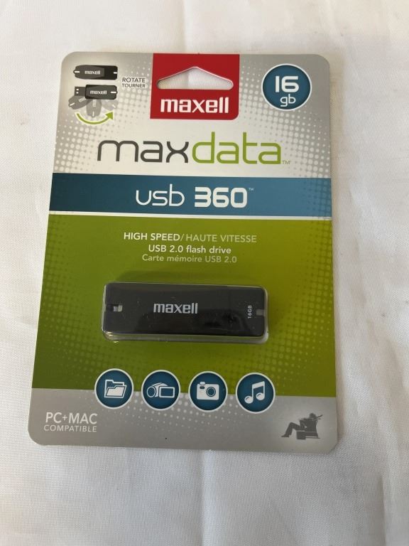 10 NEW MAXWELL 16GB HIGH SPEED USB 2.0 FLASH DRIVES