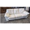 Image 1 : WHITE LEATHER SOFA