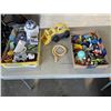 Image 1 : TWO TRAYS OF TOYS INCLUDING STAR WARS