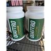 Image 1 : 2 NEW MAGNUM QUATTRO VEGAN PLANT PROTEIN ISOLATE DRINK MIX, CHOCOLATE, 2LBS EACH