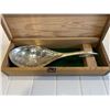 Image 2 : DECORATIVE CEREMONIAL SPOON IN CEDAR BOX