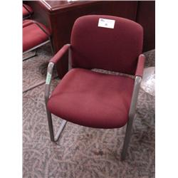Burgandy Client Chair