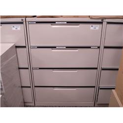 Beige 4 Drawer Lateral File Cabinet