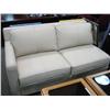 Image 1 : Beige Leather Sectional Sofa