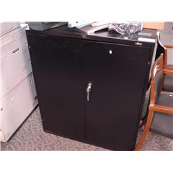 Black 2 Door Storage Cabinet