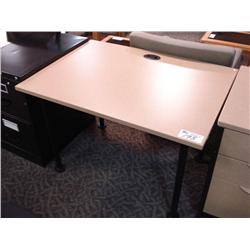 Tan Computer Table