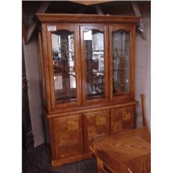 Country Oak Traditional 9 Piece Dining Room Set