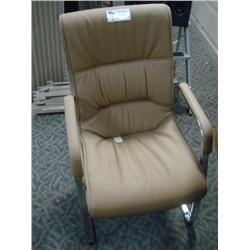 Tan Leather Client Chair