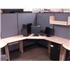 Image 1 : 4 Person Maple Modular Workstation