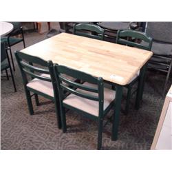 Country Style Dining Room Table & 4 Chairs