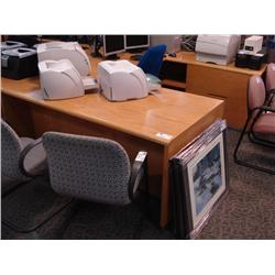 Oak U-Shaped Executive Office Suite