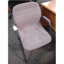 Grey Client Chair With Anti Slip Arms