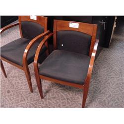 Black Cherry Framed Client Chair