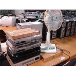 Lot Of Electronics, Fan & Paper Cutter