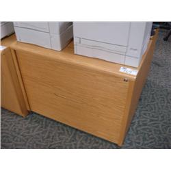 Oak 2 Drawer Lateral File Cabinet