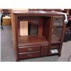Image 1 : Mahogany Entertainment Unit & Bookshelf