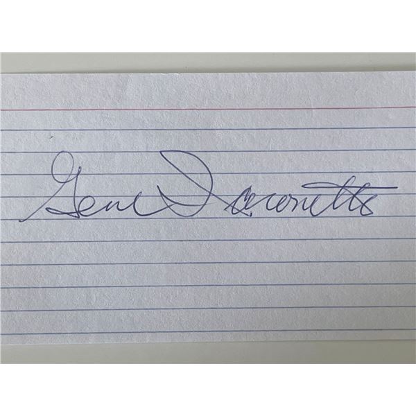 WW2 Gene Iaconetti autograph note