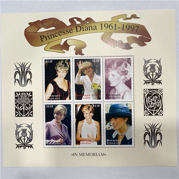 Republique Togolaise Princess Diana commemorative