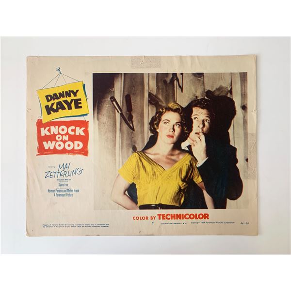 Knock on Wood original 1954 vintage lobby card