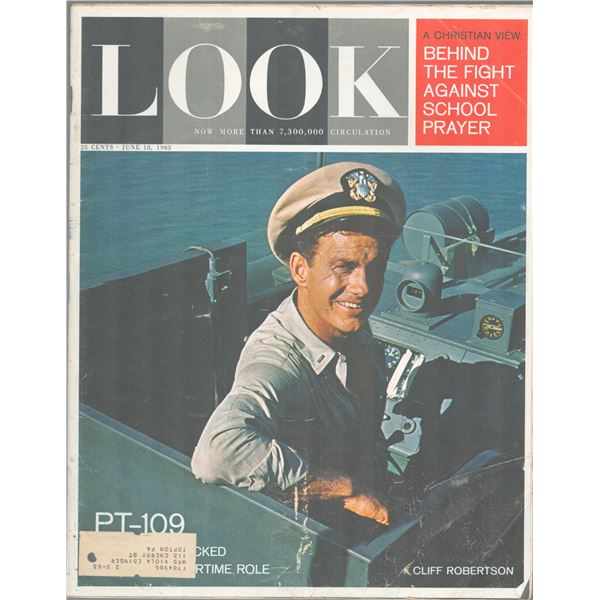 Cliff Robertson Look Magazine. June 14, 1963