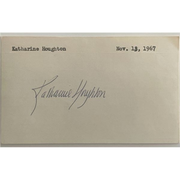 Katharine Houghton original signature