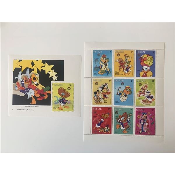 Disney Stamp Set - Belize - 1985