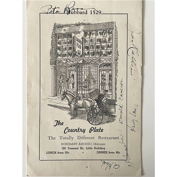 Rosalinda play signed pamphlet