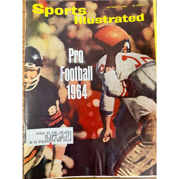 Sports Illustrated Magazine Pro Football 1964 Issue