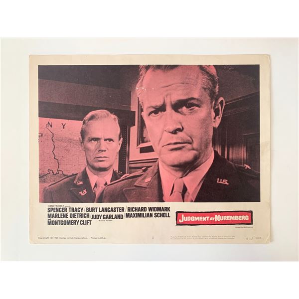 Judgment at Nuremberg original 1961 vintage lobby card