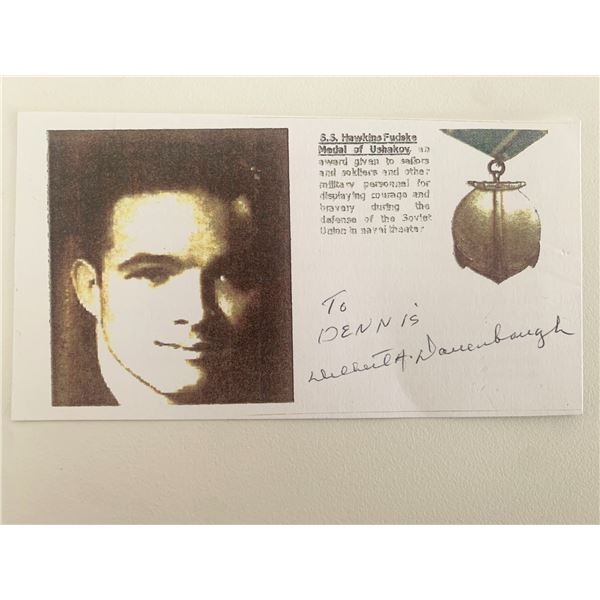 Delbert Dauenbaugh signed card