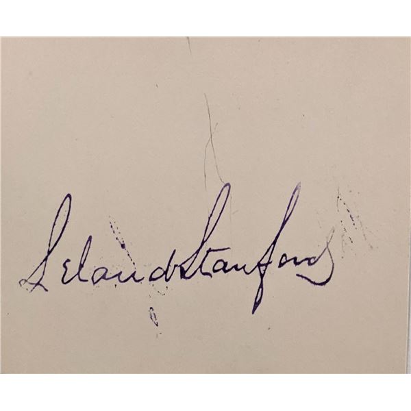 Leland Stanford original signature