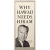 Image 1 : Hawaii Senator Hiram Leong Fong political advertisement